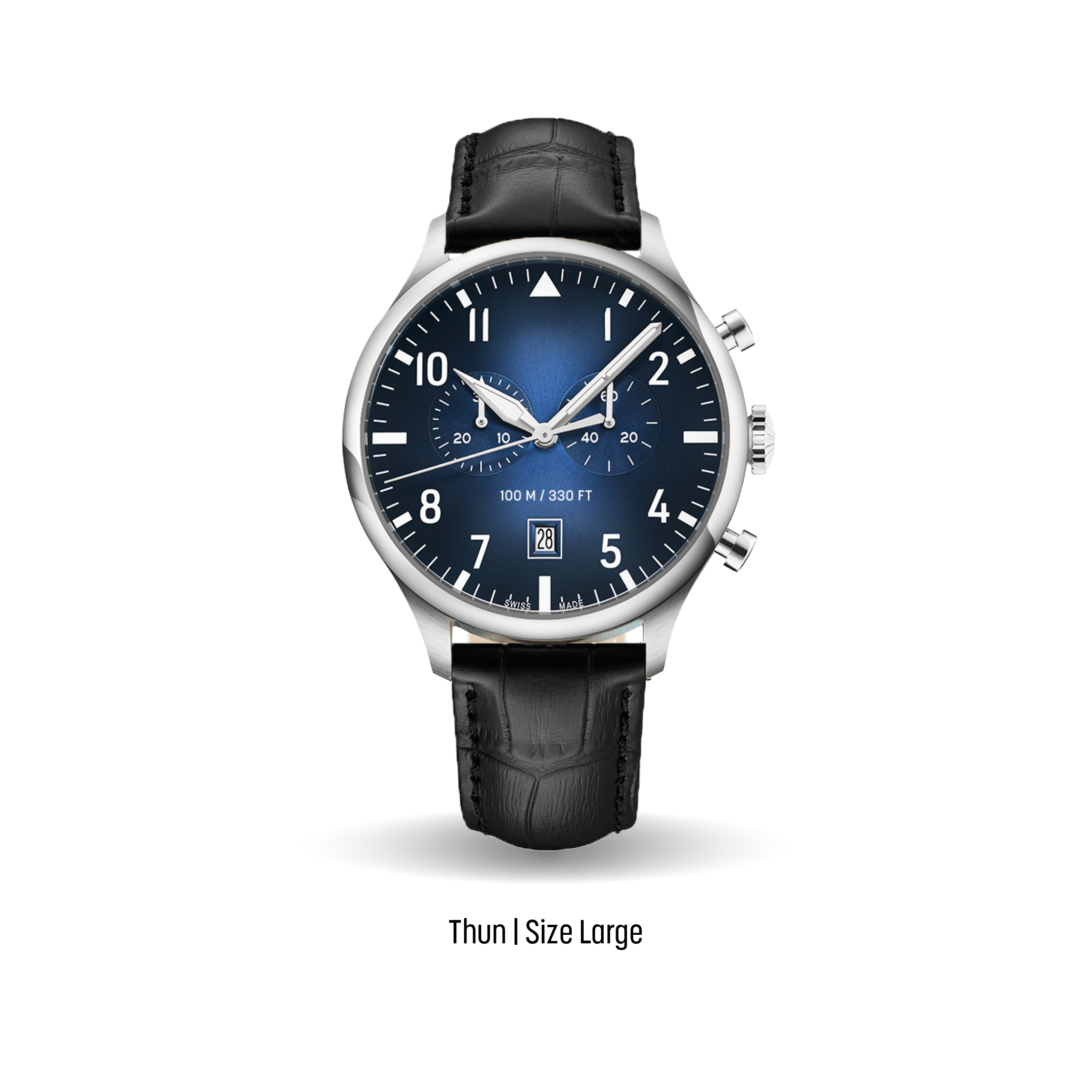 Swiss Made bespoke pilot watches by Watch Branding - ideal for corporate logo gifts to celebrate business milestone years