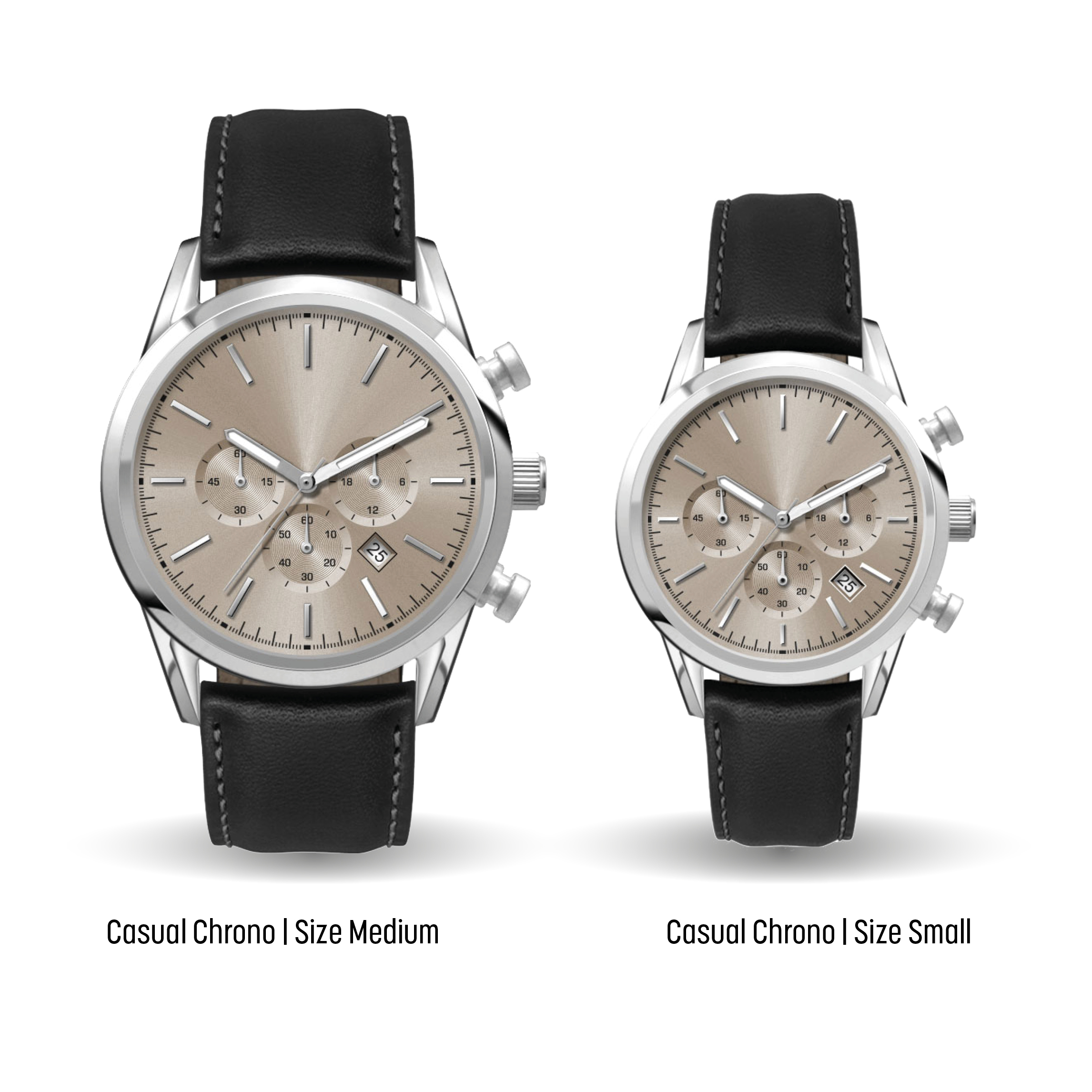 Customizable CASUAL CHRONO watches by Watch Branding. Perfect for celebrating company heritage, rebranded logos and more