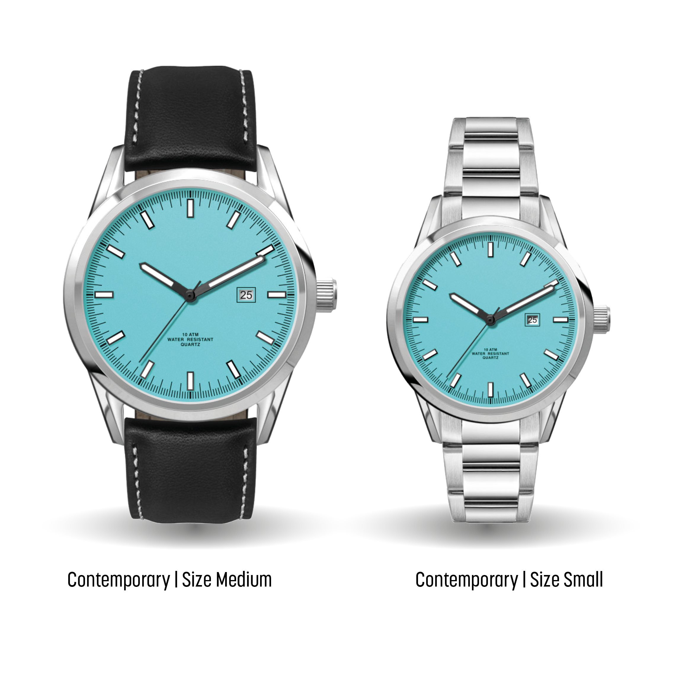 Custom 'CONTEMPORARY' watches by Watch Branding for corporate gifts, history celebrations or unique branded merchandise
