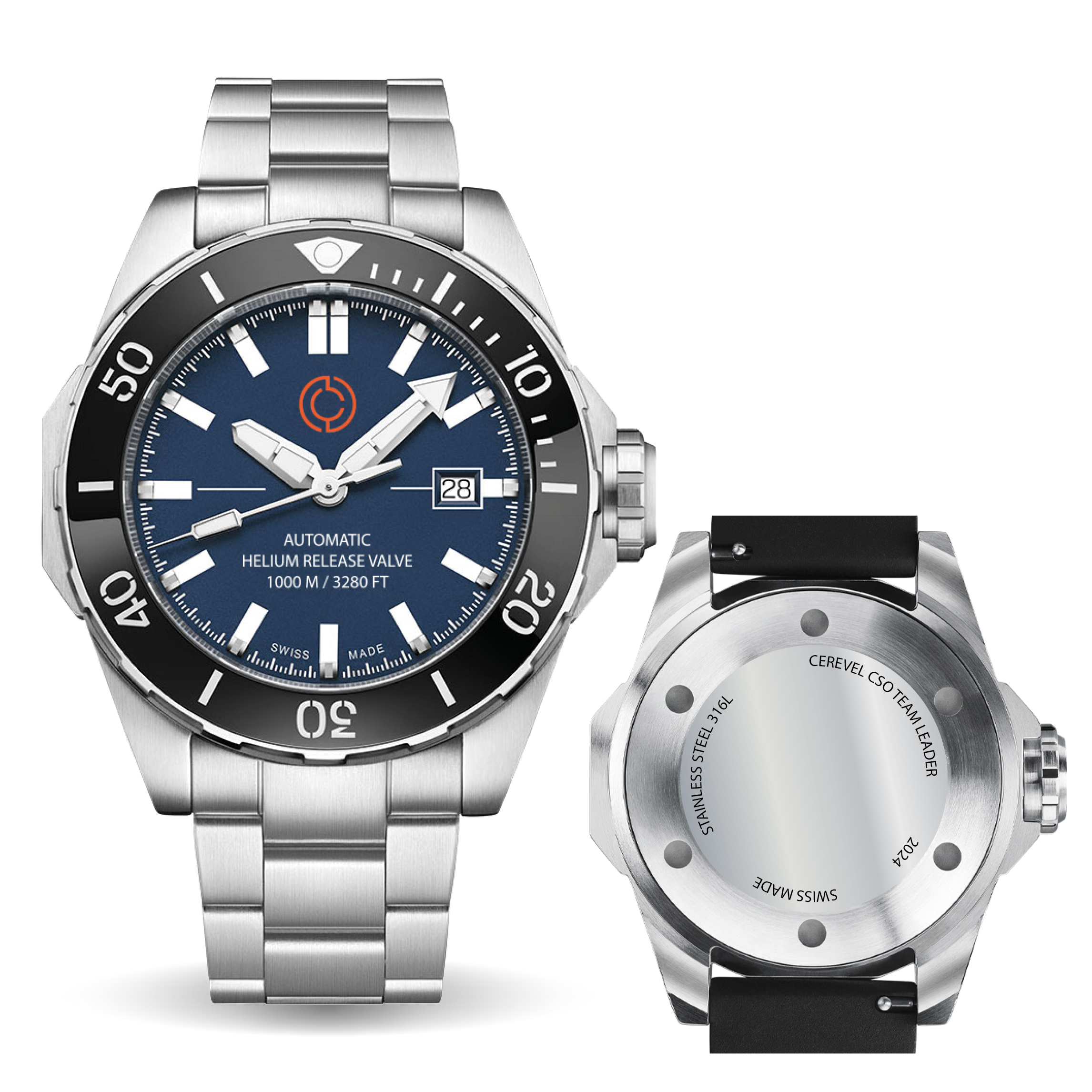 Watch Branding: Pro Diver watches with custom logo integration on the dial, personalized gift box featuring the client's full logo. High-quality and tailored watches for branding, corporate gifts, and promotional purposes.